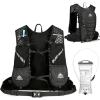 image:imageAzarxis Hiking Hydration Pack Running Backpack 18L Daypack Vest Lightweight for Women Men Cycling Biking Trail Race Rave Black  2L White Water Bladder
