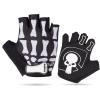 image:imageAzarxis Skeleton Gloves Adjustable Lightweight Racing Skull Sports Work Bone Gloves AntiSlip Breathable for Men amp Women Motorcycle Cycling Biking Workout5 Black  Half Finger  Skeleton Pattern