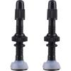 image:imageAzarxis Tubeless Presta Valve Stem 40mm 60mm Bike Super Light Aluminum Alloy Black  40mm  2 Pack