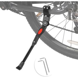 image:imageAzarxis Aluminium Alloy Adjustable Height Rear Bicycle Kickstand for 24  28 Mountain Bike 700 Road Bike BMX MTB Black
