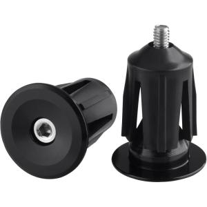 image:imageAzarxis Bicycle Bar End Plugs Aluminum Bike Handlebar Cap for Road Bike Mountain Bike BMX MTB Fixie01 Black  233mm  2 Pack