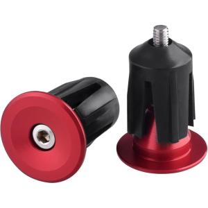 image:imageAzarxis Bicycle Bar End Plugs Aluminum Bike Handlebar Cap for Road Bike Mountain Bike BMX MTB Fixie01 Red  233mm  2 Pack