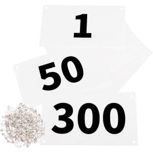 image:imageAzarxis Running Bib Competitor Numbers with Safety Pins Tyvek Tearproof Waterproof 4x7  6x75 for Marathon Races Events01 4x7 Numbers 001300