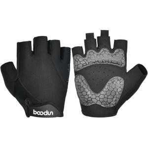 image:imageAzarxis Skeleton Gloves Adjustable Lightweight Racing Skull Sports Work Bone Gloves AntiSlip Breathable for Men amp Women Motorcycle Cycling Biking Workout5 Black  Half Finger  Thicken Palm