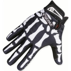 image:imageAzarxis Skeleton Gloves Adjustable Lightweight Racing Skull Sports Work Bone Gloves AntiSlip Breathable for Men amp Women Motorcycle Cycling Biking Workout1 Black  Full Finger  Skeleton Pattern