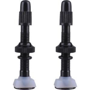 image:imageAzarxis Tubeless Presta Valve Stem 40mm 60mm Bike Super Light Aluminum Alloy Black  40mm  2 Pack