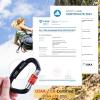 image:imageAzarxis Carabiner Clips 12 25 kN Aluminium D Ring Heavy Duty Lightweight Caribeaners for Hammock Camping Hiking Outdoor Gym Dog Leash Backpack Harness4 25kN  Screwgate  Gray  2 Pack