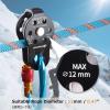 image:imageAzarxis Climbing Pulley 26kN Fixed Plate Aluminum Alloy Rope Pulley Small Micro for Rescue Climbing Hauling Zipline Rigging Rappelling Heavy Duty Black  26 kNOrange