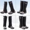 image:imageAzarxis Hiking Gaiters for Outdoor Hunting Walking Backpacking Women Men Ankle Leg Guard Boot Legging Cover Snow Waterproof01 Black