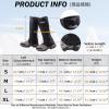 image:imageAzarxis Hiking Gaiters for Outdoor Hunting Walking Backpacking Women Men Ankle Leg Guard Boot Legging Cover Snow Waterproof01 Black