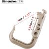 image:imageAzarxis Tactical Carabiner Keychain  Hard Polymer Carabiners Climbing D Rings Light Weight Spring Snap Gear Clip Utility Hooks Backpack Hanging Buckle for Camping Hiking Black  12 Pack