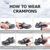image:imageAzarxis Walk Traction Ice Snow Cleat Treads Grips Grippers Crampons Creepers with 19 Spikes for Shoes Boots Men Women Walking Climbing Hiking Fishing Heavy Duty Anti Slip Stainless Steel1 19 Spikes