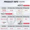 image:imageAzarxis Walk Traction Ice Snow Cleat Treads Grips Grippers Crampons Creepers with 19 Spikes for Shoes Boots Men Women Walking Climbing Hiking Fishing Heavy Duty Anti Slip Stainless Steel3 Black  Kids  13 Spikes