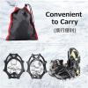 image:imageAzarxis Walk Traction Ice Snow Cleat Treads Grips Grippers Crampons Creepers with 19 Spikes for Shoes Boots Men Women Walking Climbing Hiking Fishing Heavy Duty Anti Slip Stainless Steel2 24 Spikes