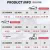 image:imageAzarxis Walk Traction Ice Snow Cleat Treads Grips Grippers Crampons Creepers with 19 Spikes for Shoes Boots Men Women Walking Climbing Hiking Fishing Heavy Duty Anti Slip Stainless Steel5 Black  10 Spikes