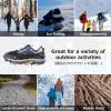 image:imageAzarxis Walk Traction Ice Snow Cleat Treads Grips Grippers Crampons Creepers with 19 Spikes for Shoes Boots Men Women Walking Climbing Hiking Fishing Heavy Duty Anti Slip Stainless Steel3 Black  Kids  13 Spikes