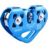 image:imageAzarxis 30 kN Zipline Pulley 6700LBS Zip Line Tandem Dual Trolley Kit for Cable amp Rope Heavy Duty for Rescue Climbing Hauling Backyard Zipline Mountaineering Rigging RedBlue