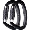 3# 12kN - Screwgate - Black - 2 Pack