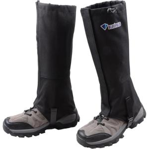 image:imageAzarxis Hiking Gaiters for Outdoor Hunting Walking Backpacking Women Men Ankle Leg Guard Boot Legging Cover Snow Waterproof01 Black