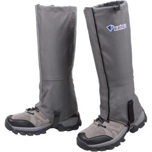 image:imageAzarxis Hiking Gaiters for Outdoor Hunting Walking Backpacking Women Men Ankle Leg Guard Boot Legging Cover Snow Waterproof01 Dark Grey