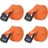 image:imageAzarxis Lashing Straps Ratchet Tie Down Secure Cinch Strap Adjustable Cam Buckles Belts Heavy Duty up to 441 lbs Capacity for Motorcycle Cargo Kayak Boat Canoe Truck Trailer Black  4 Pack164 ft1 Orange  4 Pack