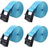 image:imageAzarxis Lashing Straps Ratchet Tie Down Secure Cinch Strap Adjustable Cam Buckles Belts Heavy Duty up to 441 lbs Capacity for Motorcycle Cargo Kayak Boat Canoe Truck Trailer Black  4 Pack164 ft1 Sky Blue  4 Pack