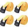image:imageAzarxis Lashing Straps Ratchet Tie Down Secure Cinch Strap Adjustable Cam Buckles Belts Heavy Duty up to 441 lbs Capacity for Motorcycle Cargo Kayak Boat Canoe Truck Trailer Black  4 Pack164 ft1 Yellow  4 Pack