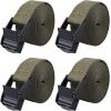 image:imageAzarxis Lashing Straps Ratchet Tie Down Secure Cinch Strap Adjustable Cam Buckles Belts Heavy Duty up to 441 lbs Capacity for Motorcycle Cargo Kayak Boat Canoe Truck Trailer Black  4 Pack164 ft1 Green  4 Pack