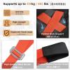image:imageAzarxis Moving Straps 2Person Lifting and Carrying System Adjustable Shoulder Harness with Back Support for Furniture Mattresses Heavy Objects01 Orange  With Back Support