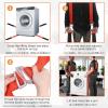 image:imageAzarxis Moving Straps 2Person Lifting and Carrying System Adjustable Shoulder Harness with Back Support for Furniture Mattresses Heavy Objects01 Orange  With Back Support