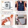 image:imageAzarxis Moving Straps 2Person Lifting and Carrying System Adjustable Shoulder Harness with Back Support for Furniture Mattresses Heavy Objects02 Orange  with Back Support