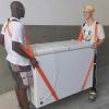 image:imageAzarxis Moving Straps 2Person Lifting and Carrying System Adjustable Shoulder Harness with Back Support for Furniture Mattresses Heavy Objects02 Orange  with Back Support