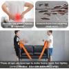 image:imageAzarxis Moving Straps 2Person Lifting and Carrying System Adjustable Shoulder Harness with Back Support for Furniture Mattresses Heavy Objects03 Orange  Forearm Lifting Straps