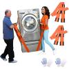 image:imageAzarxis Moving Straps 2Person Lifting and Carrying System Adjustable Shoulder Harness with Back Support for Furniture Mattresses Heavy Objects03 Orange  Forearm Lifting Straps