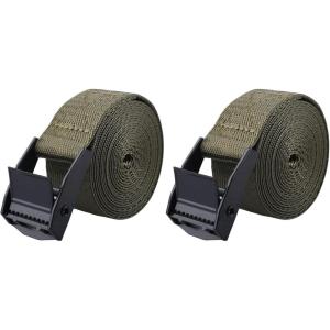 image:imageAzarxis Lashing Straps Ratchet Tie Down Secure Cinch Strap Adjustable Cam Buckles Belts Heavy Duty up to 441 lbs Capacity for Motorcycle Cargo Kayak Boat Canoe Truck Trailer Black  4 Pack164 ft1 Green  2 Pack