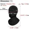 image:imageAzarxis Balaclava Cold Weather Ski Face Mask Cap Warm Fleece Hat Hood Thermal Neck Warmer for Men Women Cycling Skating Black  Long