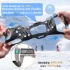 image:imageAzarxis Walk Traction Ice Cleat Spikes Crampons with 10 Spikes Snow Grips Stretch Footwear Traction for Walking Jogging Climbing Hiking on Snow and Ice02 11 Spikes  Manganese Steel