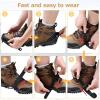 image:imageAzarxis Walk Traction Ice Cleat Spikes Crampons with 10 Spikes Snow Grips Stretch Footwear Traction for Walking Jogging Climbing Hiking on Snow and Ice03 Spring Coil  Stainless Steel