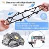 image:imageAzarxis Walk Traction Ice Cleat Spikes Crampons with 10 Spikes Snow Grips Stretch Footwear Traction for Walking Jogging Climbing Hiking on Snow and Ice03 Spring Coil  Stainless Steel