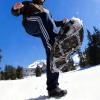 image:imageAzarxis Walk Traction Ice Cleat Spikes Crampons with 10 Spikes Snow Grips Stretch Footwear Traction for Walking Jogging Climbing Hiking on Snow and Ice03 Spring Coil  Stainless Steel