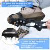 image:imageAzarxis Walk Traction Ice Cleat Spikes Crampons with 10 Spikes Snow Grips Stretch Footwear Traction for Walking Jogging Climbing Hiking on Snow and Ice02 11 Spikes  Manganese Steel