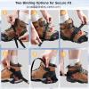 image:imageAzarxis Walk Traction Ice Cleat Spikes Crampons with 10 Spikes Snow Grips Stretch Footwear Traction for Walking Jogging Climbing Hiking on Snow and Ice02 11 Spikes  Manganese Steel