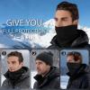 image:imageAzarxis Winter Neck Warmer Gaiter  Thick Thermal Fleece Ski Cover Windproof Face amp Neck Mask for Men and Women01 Black