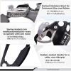 image:imageAzarxis 20 kN Micro Side Swing Pulley Prusik Minding Pulleys for 047  12mm RopeCable Rock Climbing Tree Arborist Zipline Lifting Hauling Dragging Rescue Aerrial Work Hitch Tending02 Orange  Left Hand