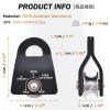 image:imageAzarxis 20 kN Micro Side Swing Pulley Prusik Minding Pulleys for 047  12mm RopeCable Rock Climbing Tree Arborist Zipline Lifting Hauling Dragging Rescue Aerrial Work Hitch Tending01 Blue