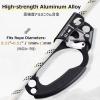 image:imageAzarxis 20 kN Micro Side Swing Pulley Prusik Minding Pulleys for 047  12mm RopeCable Rock Climbing Tree Arborist Zipline Lifting Hauling Dragging Rescue Aerrial Work Hitch Tending02 Orange  Left Hand