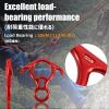 image:imageAzarxis 35 kN 50 kN Climbing Rescue Figure 8 Descender Large BentEar Rigging Plate Heavy Duty amp High Strength Rappel Device Equipment for Rappelling Belaying Tree Climbing Aerial Silks Rigging02 Red  50 kN