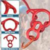 image:imageAzarxis 35 kN 50 kN Climbing Rescue Figure 8 Descender Large BentEar Rigging Plate Heavy Duty amp High Strength Rappel Device Equipment for Rappelling Belaying Tree Climbing Aerial Silks Rigging02 Red  50 kN