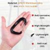 image:imageAzarxis Carabiner Clips 12 25 kN Aluminium D Ring Heavy Duty Lightweight Caribeaners for Hammock Camping Hiking Outdoor Gym Dog Leash Backpack Harness1 12kN  Wiregate  Orange  4 Pack