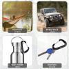 image:imageAzarxis Carabiner Clips 12 25 kN Aluminium D Ring Heavy Duty Lightweight Caribeaners for Hammock Camping Hiking Outdoor Gym Dog Leash Backpack Harness1 12kN  Wiregate  Orange  4 Pack